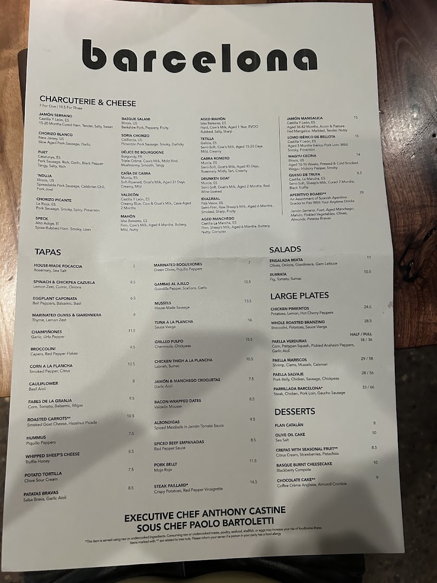 Menu Barcelona Wine Bar-1