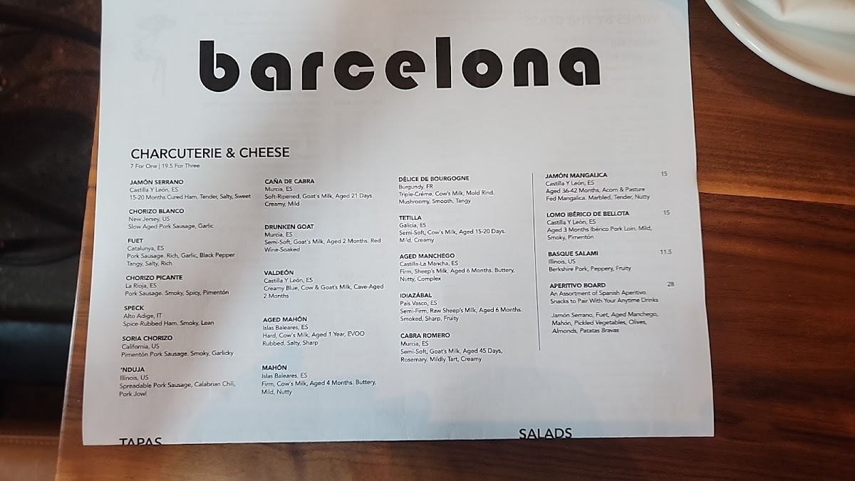 Menu Barcelona Wine Bar-2