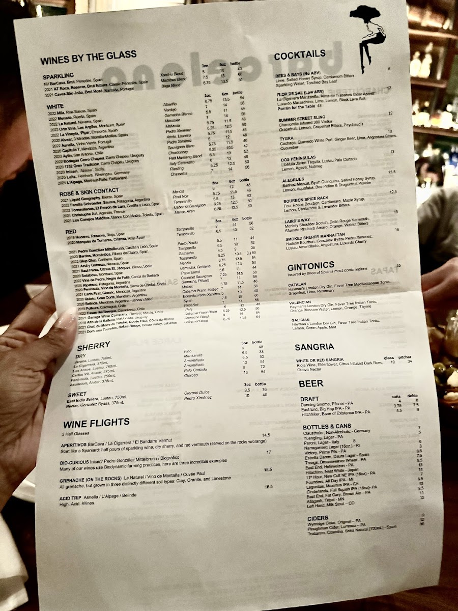 Menu Barcelona Wine Bar-6