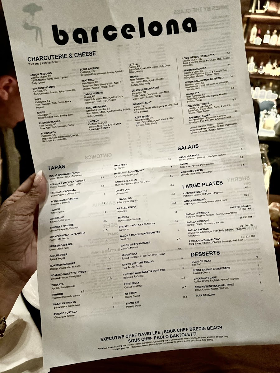 Menu Barcelona Wine Bar-8
