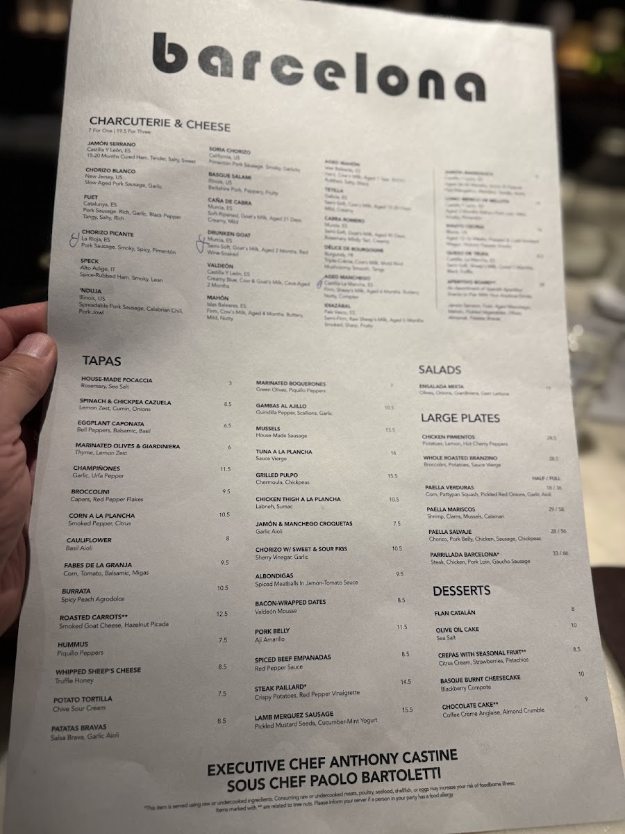 Menu Barcelona Wine Bar-9